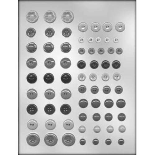 Assorted Buttons Chocolate Mould - Click Image to Close